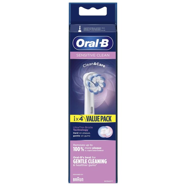 Oral-B Sensitive Clean &amp; Care Tandbrstehoveder 4 stk.