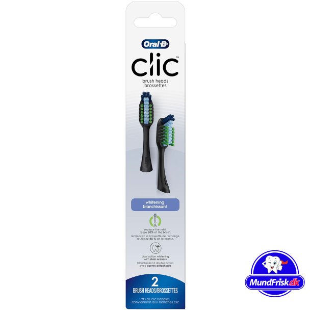 Oral-B CLIC Whitening Tannbrstehoder Multibenefit Clean 2 pcs.