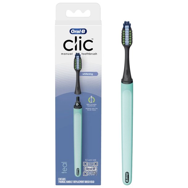 Oral-B CLIC Whitening Tandbrste Multibenefit Clean TEAL