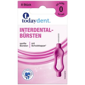 Mellemrumsbrster 8 stk. Today Dent 0.4 mm ISO 0 PINK