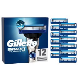 Gillette Mach3 Turbo 12 pcs. Barberblader