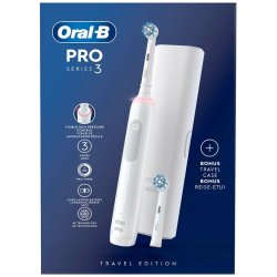 Oral-B Pro 3 3500 El-tandbrste + Rejseetui White