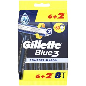 Gillette Blue3 Comfort Slalom Engngsskrapor 8 st