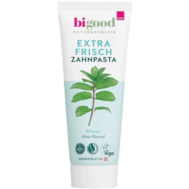 Naturlig tannkrem Bigood Mint Extra Fresh 75 ml.