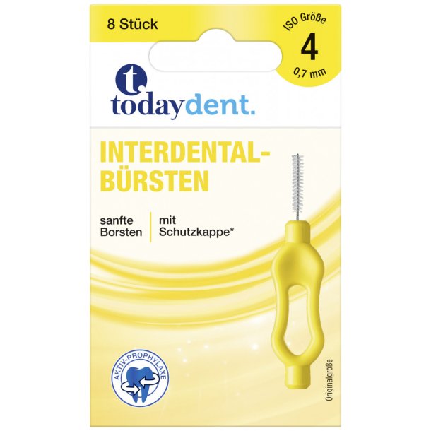 Mellemrumsbrster 8 stk. Today Dent 0.7 mm ISO 4