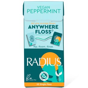 Floss utan PFAS Radius Anywhere Peppermint 20 st.