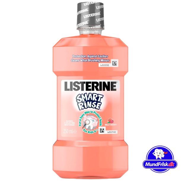 Listerine Mundskyl til Brn Smart Rinse Mild Berry 250 ml.