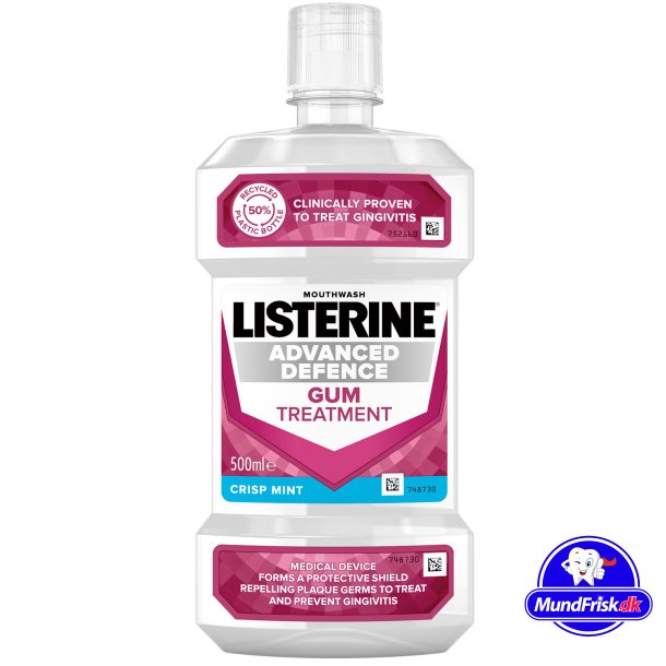 Listerine Mundwasser Advanced Defense Gum Treatment 500 ml.