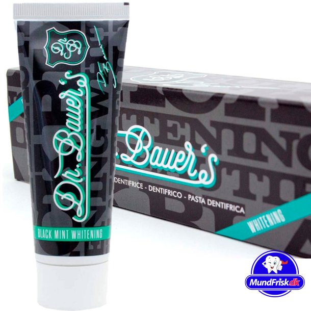 Dr. Bauer's Black Mint Whitening Tandpasta