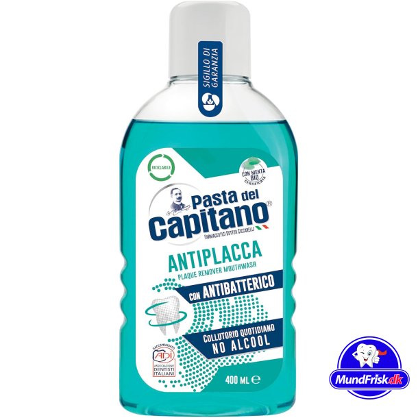 Mundwasser Pasta del Capitano Plaque-Entferner 400 ml.