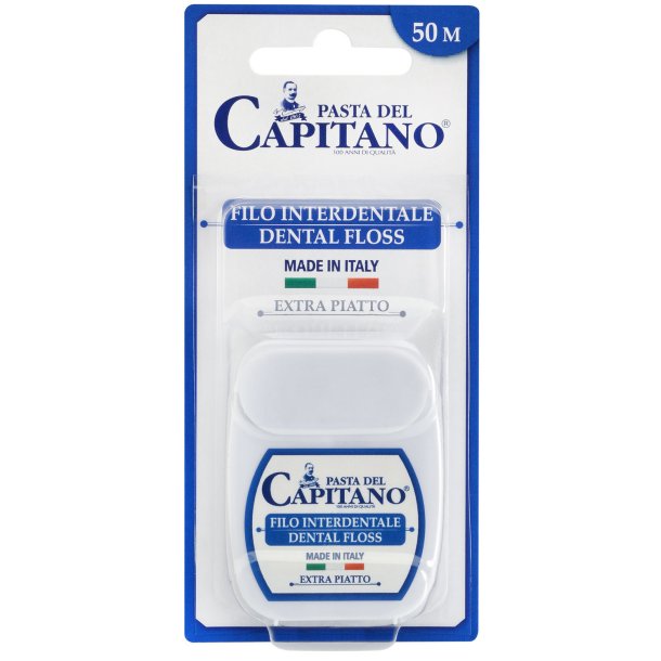 Tandtrd uden PFAS Pasta del Capitano Dental Floss 50 mtr.