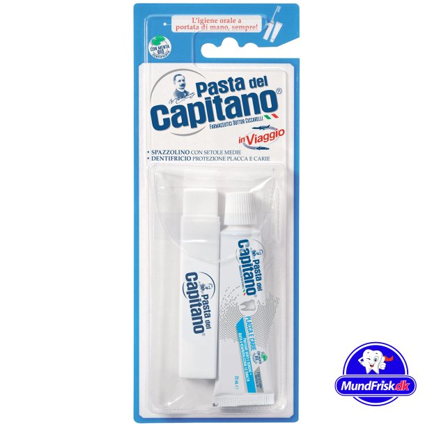 Tandkrm + Resetandborste Pasta del Capitano Travel Kit