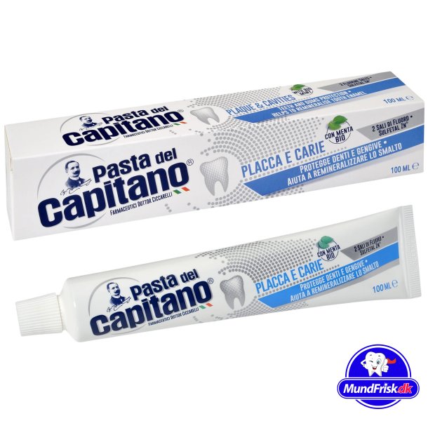 Italienische Zahnpasta Pasta del Capitano Plaque &amp; Hohlr&auml;ume 100 ml.