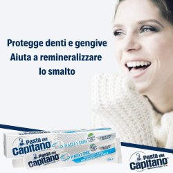 Italiensk Tandpasta Pasta del Capitano Plaque &amp; Cavities 100 ml.