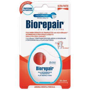 Biorepair Dental Floss Ultra-Flat MicroRepair Antibacterial 30 mtr.