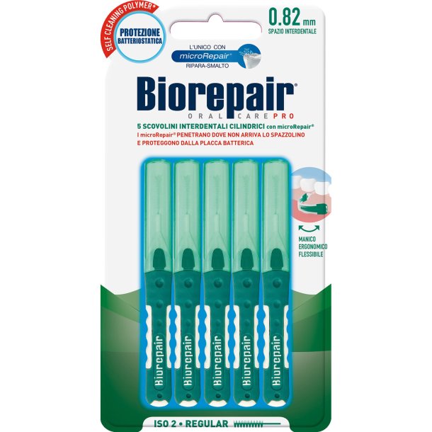 Biorepair Interspace borstar 5 st. Vanlig 0,82 mm ISO 2