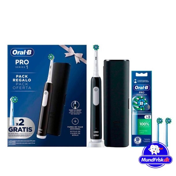 Oral-B Pro Series 1 Elektrische Zahnb&uuml;rste + 2 Stk. Zus&auml;tzliche B&uuml;rstenk&ouml;pfe
