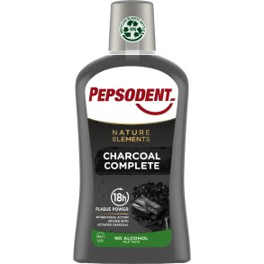 Naturlig Mundskyl PEPSODENT Nature Elements Charcoal Complete 500 ml.