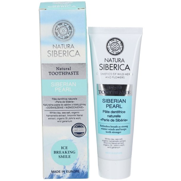 Ekologisk tandkrm Nature Siberica Siberian Pearl 100g
