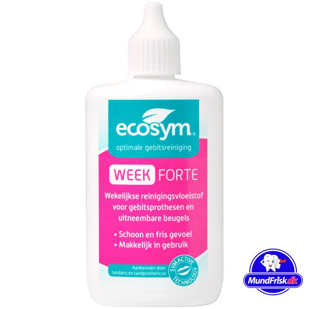 Puhdistusneste Hammasproteesit ja hammasraudat Ecosym Week Gel Forte 100 ml