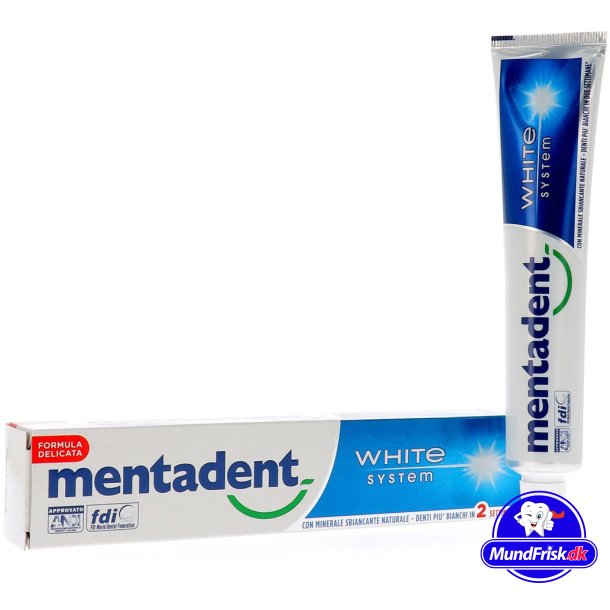 Whitening Tandpasta Mentadent White System 75 ml.