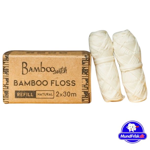 Bredygtig Tandtrd Bamboo Switch Refill 2 x 30 mtr