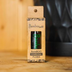 Hllbar tandtrd Bamboo Switch Charcoal Glass Dispenser 30 mtr