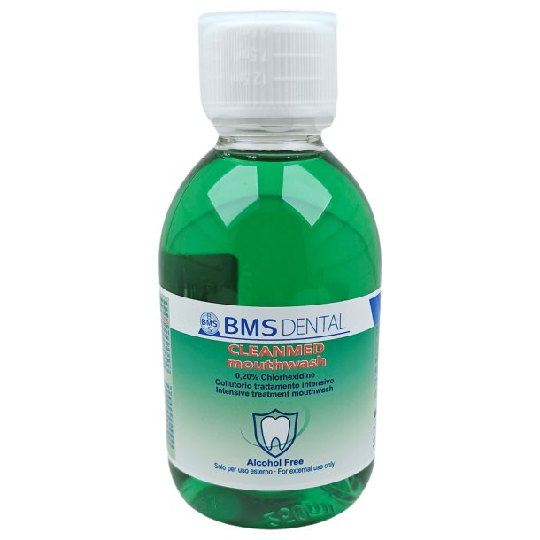 Klorhexedin Munvatten BMS Dental Cleanmed 0,20% 250 ml