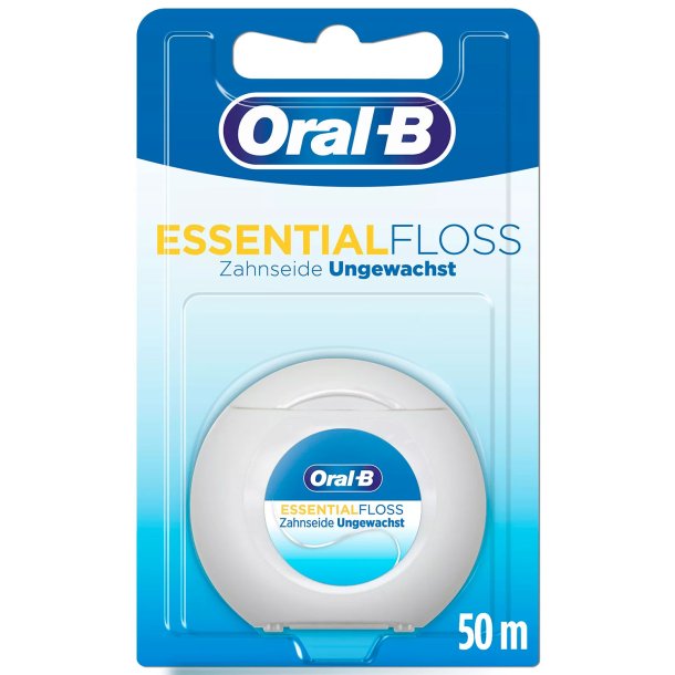 Oral-B Tanntrd Uten Voks Essential Uvokset Floss 50 mtr.
