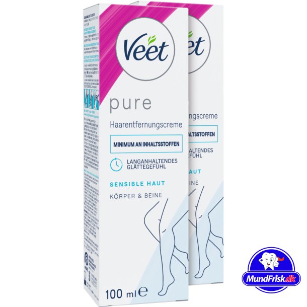 Veet Pure Sensitive Haarentfernungscreme f&uuml;r empfindliche Haut 2 x 100 ml.