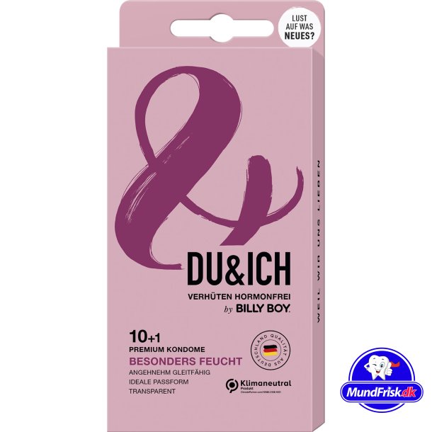 Billy Boy Condoms Du &amp; Ich Besonders Feucht 56 mm. 11 pcs.