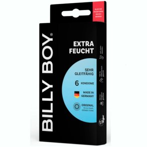 Billy Boy Extra Feucht Kondomer Ekstra Fugtige 52 mm 6 stk.
