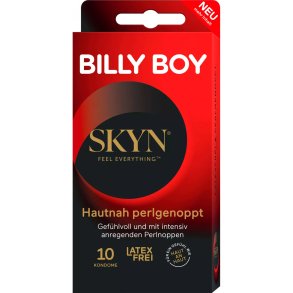 Lateksfrie kondomer Billy Boy Skyn Hautnah perlgenoppt 53 mm 10 pcs.