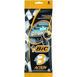 BIC 3 Engangsskrabere Action Extra Glide 4 stk.