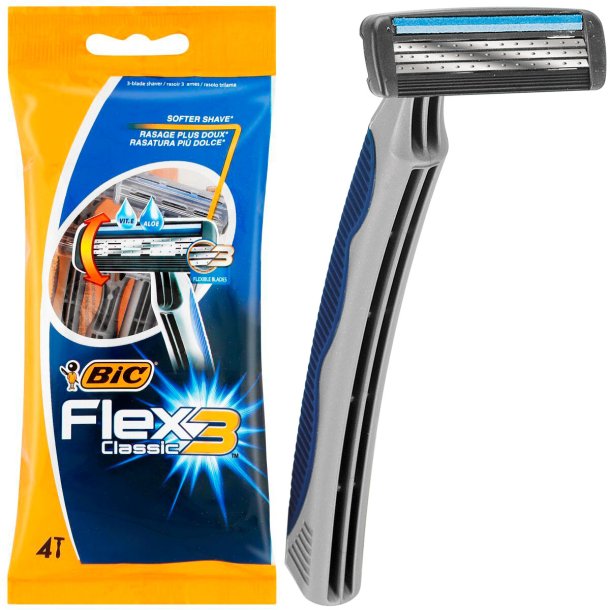 BIC 3 Engangsskrabere Flex Classic 4 stk.
