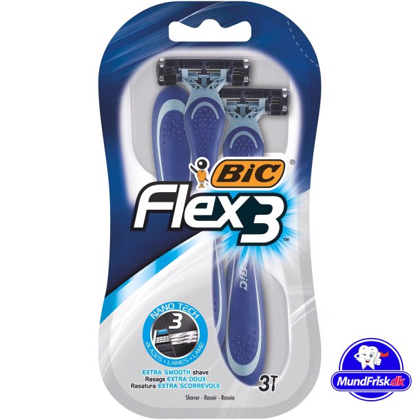 BIC Flex 3 Classic Engangsskrabere 3 stk.
