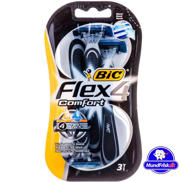 BIC Comfort 4 Flex Engangsskraber 3 stk.