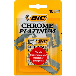 BIC Chrome Platinum Double Edge Rakblades 10 st.