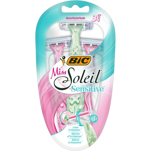 BIC Miss Soleil Engangsskrabere Sensitive 3 stk.