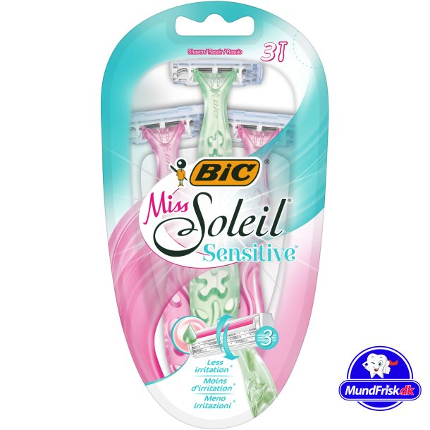 BIC Miss Soleil Engangsskrabere Sensitive 3 stk.