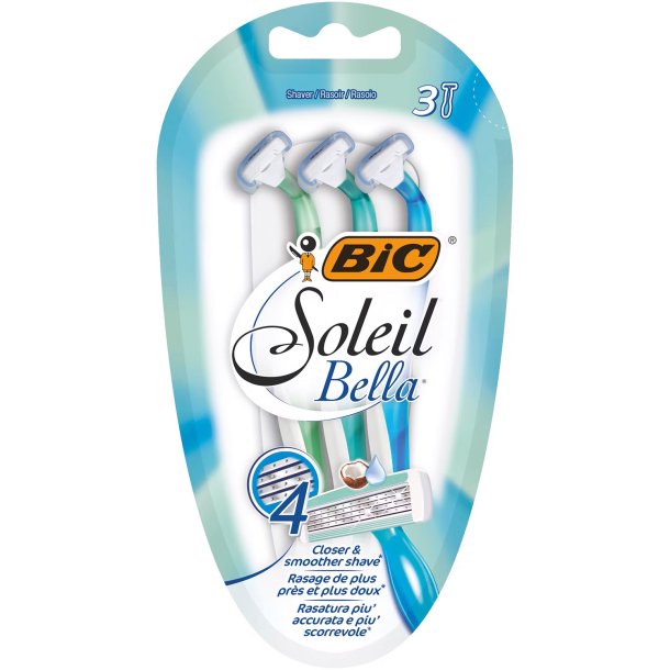BIC Soleil Bella Engngsskrapor fr kvinnor 3 st.