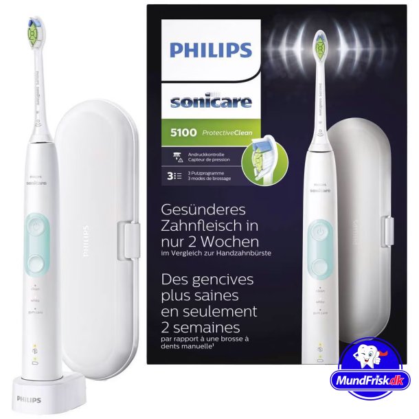 Philips Sonicare elektrisk tannbrste Protective Clean 5100 Series White