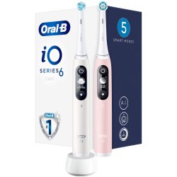 Oral-B iO Series 6 DUO Elektrische Zahnbrsten White + Rosa