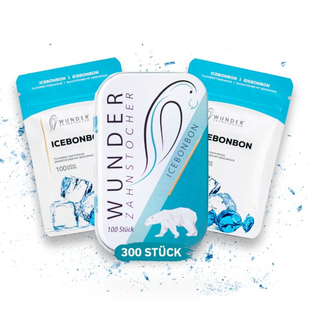 Wunder Tandstikker Med Smag Ice Bonbon Sampak