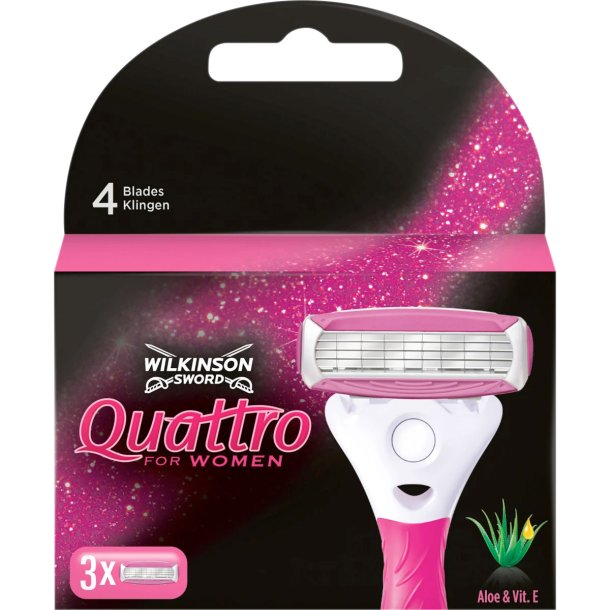 Wilkinson Quattro Women Barberblade 3 stk.