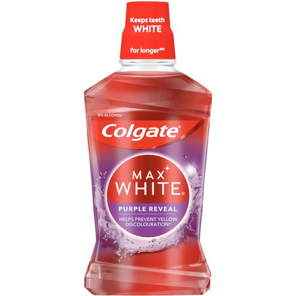 Colgate Whitening Munvatten Max White Lila Reveal 500 ml.