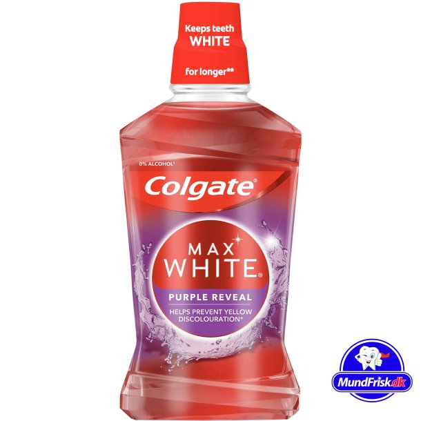 Colgate Whitening Mundskyl Max White Purple Reveal 500 ml.