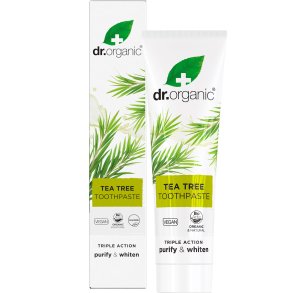 kologisk Tandpasta Dr. Organic Tea Tree Trible Action 100 ml.