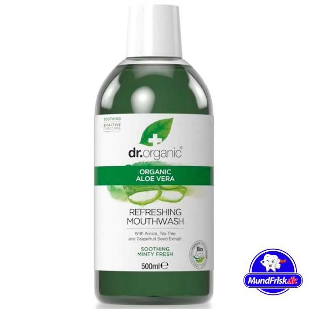 Ekologisk Munvatten Dr. Organic Aloe Vera 500 ml.
