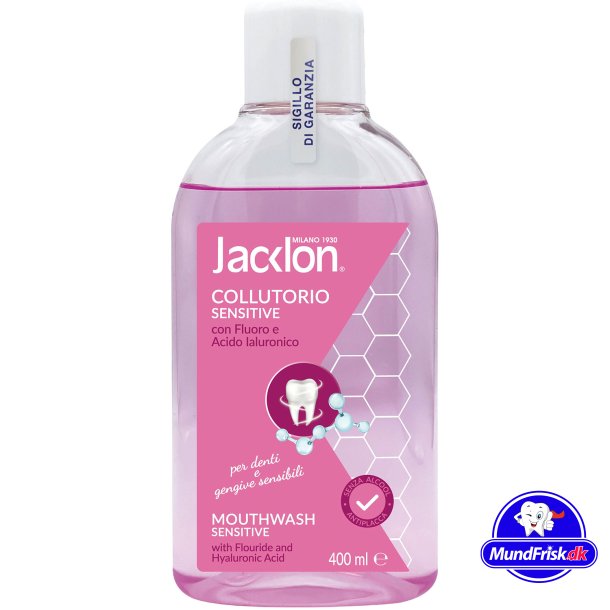 Sensitiv Mundskyl Hyaluronsyre &amp; Fluor Jacklon 400 ml.